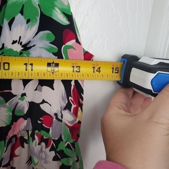 MOULINETTE Souers Tiered Floral 100% Silk Dress - Picture 5 of 6